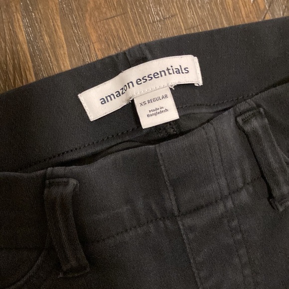 Good condition. Minor wear. Black amazon essentials jeggings. - Picture 2 of 4